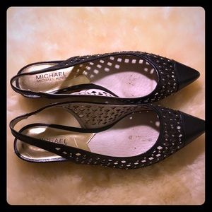 Michael Kors slingbacks kitten heels